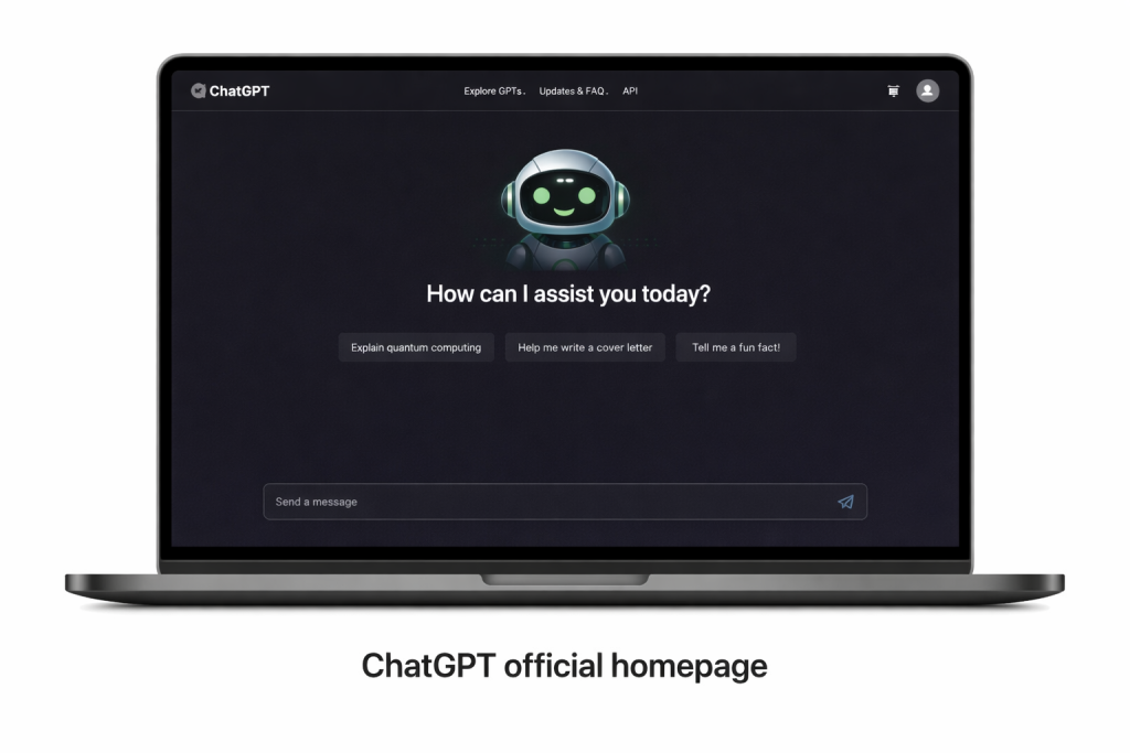 ChatGPT official homepage